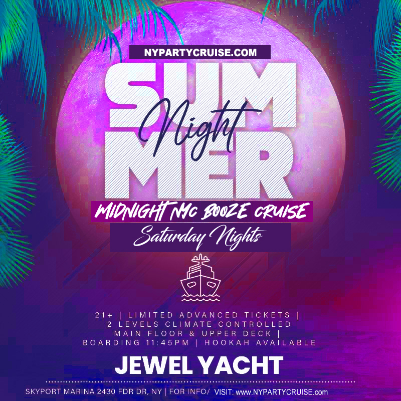 Summer Night Cruise: Saturday Nights -NYPartyCruise.com